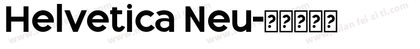 Helvetica Neu字体转换
